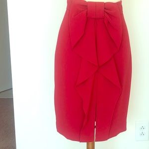 Holiday Perfect Bow red skirt
